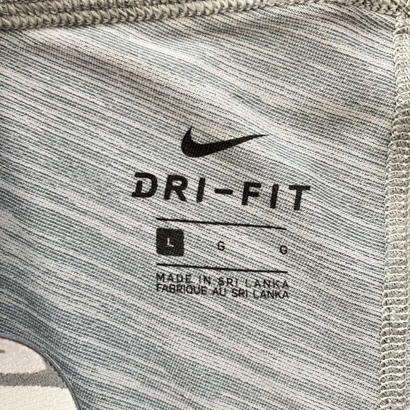 Mens Nike Pro Compression Training Tights Heather Gray Dri-Fit Full Length Large - Picture 6 of 14